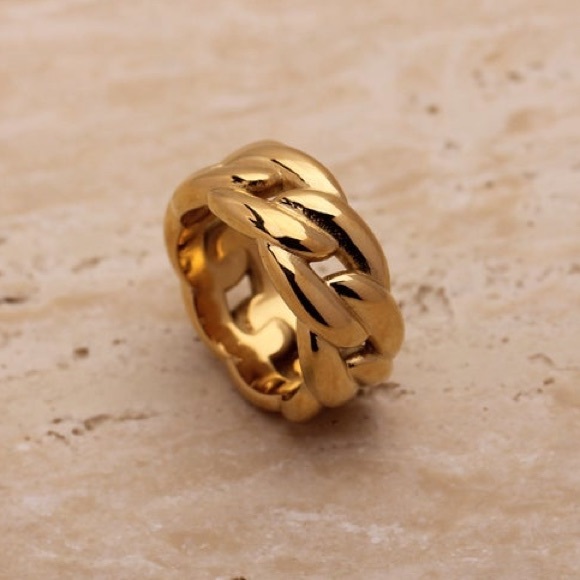 Chunky ring chain ring - Picture 6 of 7